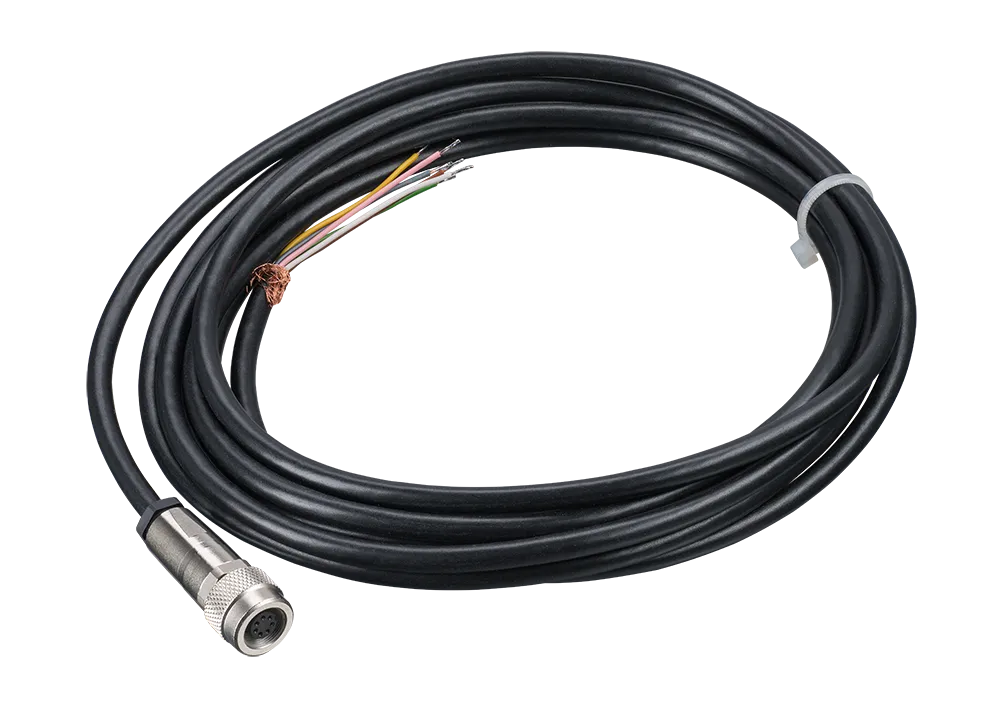Kopfkabel mit Stecker (Analog- und Alarmausgang / 7-poliger Stecker – offene Enden)