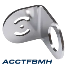 Mounting bracket for massive housing and CTratio, adjustable in one axis