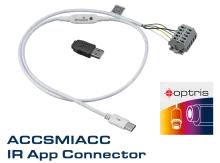 USB Connection Cable for Optris CS and CSmicro Pyrometer