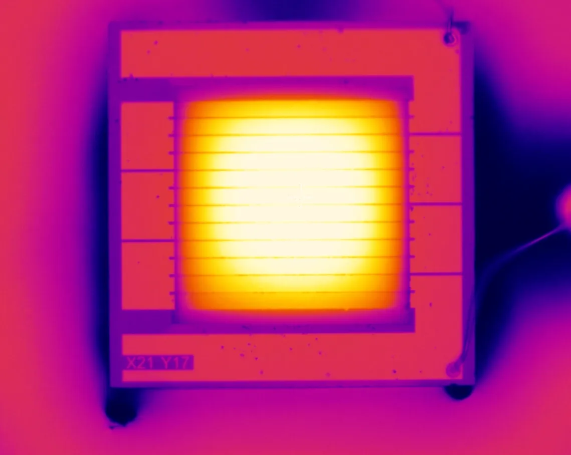 Optris microscope optics accessory for detailed infrared temperature measurement