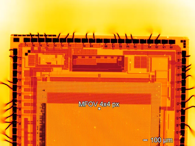 Diagram explaining micro bolometer ir in infrared temperature measurement