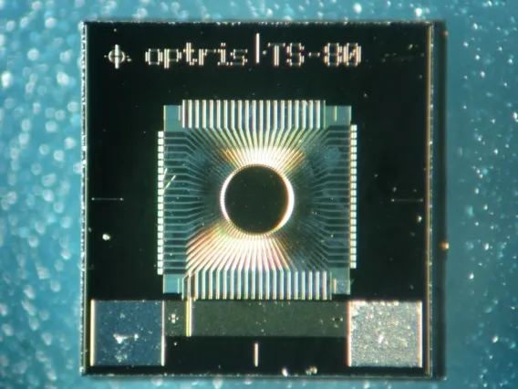 Optris infrared thermography image for industrial temperature measurement