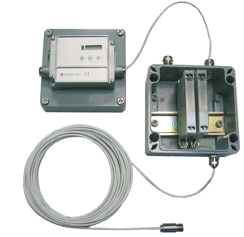 Zener Barrier with Optris infrared temperature measurement technology