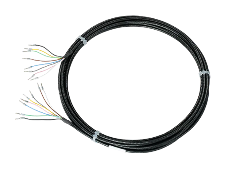 High Temperature 7 Pin Cable with Optris infrared temperature measurement