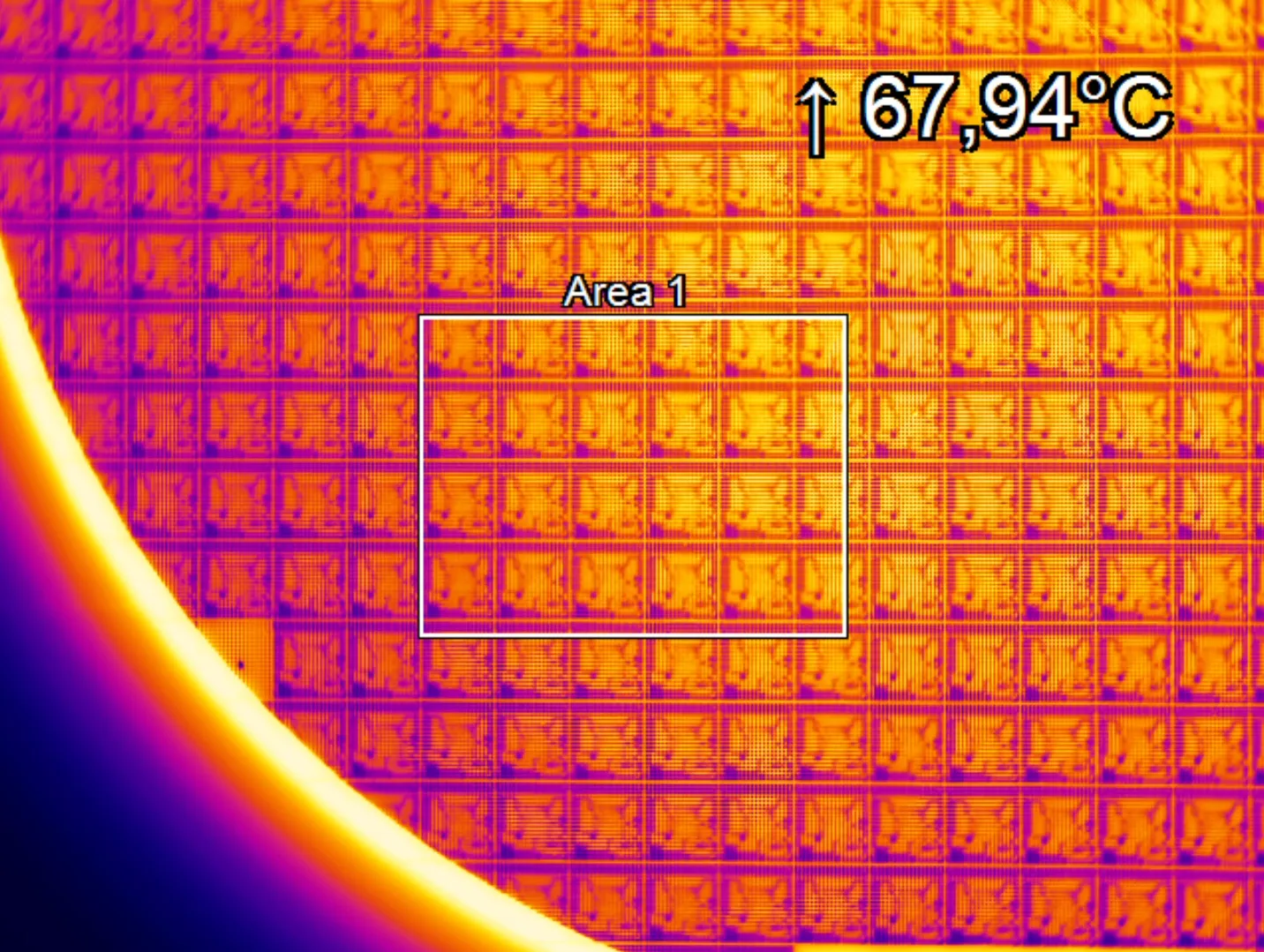 Optris infrared camera monitoring wafer temperature in semiconductor application