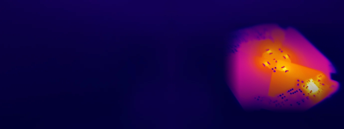 Optris Applications Banner Electronics Critical Thermal Hotspots New with Optris thermal imaging