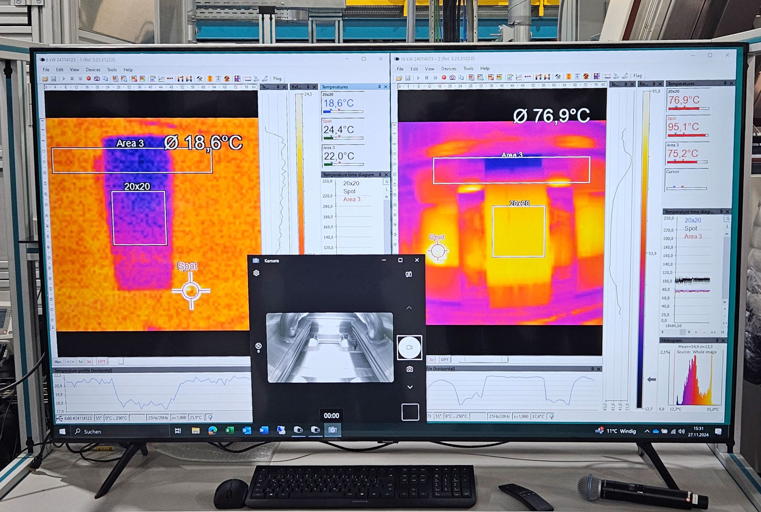 3 IDEEL Temperature Control Profile Scaled with Optris thermal imaging